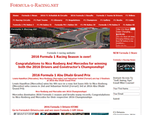 Tablet Screenshot of formula-1-racing.net